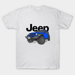 Blue Jeep Wrangler Rubicon T-Shirt